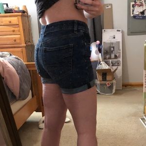 Dark wash American Eagle shorts